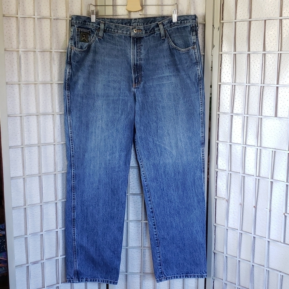 Cinch western blue jeans straight leg for men size 40